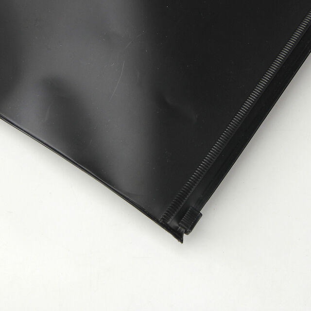 Bolsa de Plástico Negra con Cremallera y Logotipo Personalizado Sinicline para Ropa