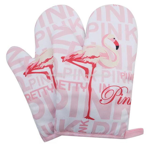 Guantes de Cocina con Logo Personalizado Resistentes al Calor para Sublimación, Juegos de Manoplas para Horno de Cocina Occidental, Guantes de Algodón para Chef