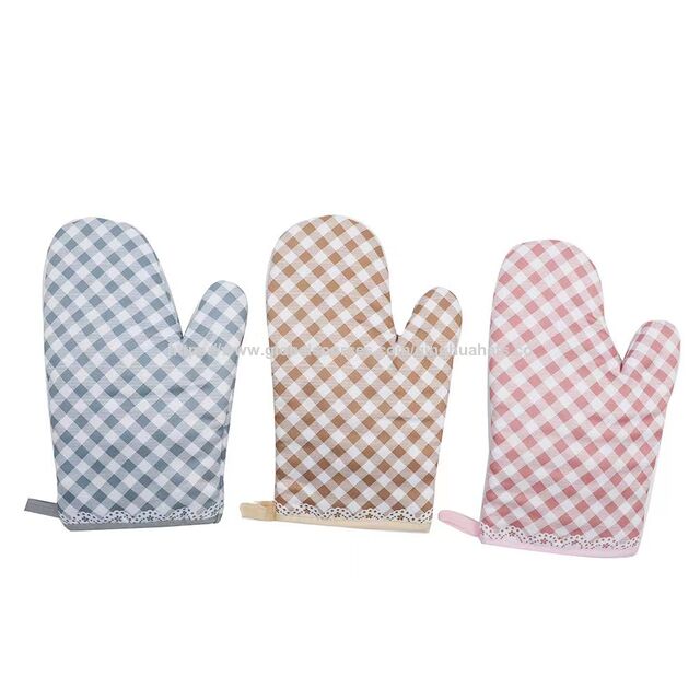 Guantes de Cocina con Logo Personalizado Resistentes al Calor para Sublimación, Juegos de Manoplas para Horno de Cocina Occidental, Guantes de Algodón para Chef