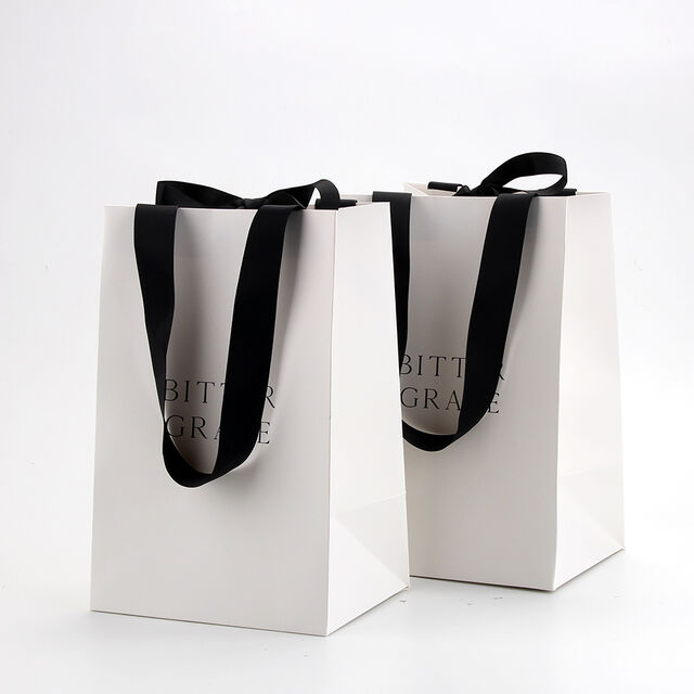 Sinicline Luxuriöse, individuelle Einkaufstasche aus Bambuspapier für edle Geschenke