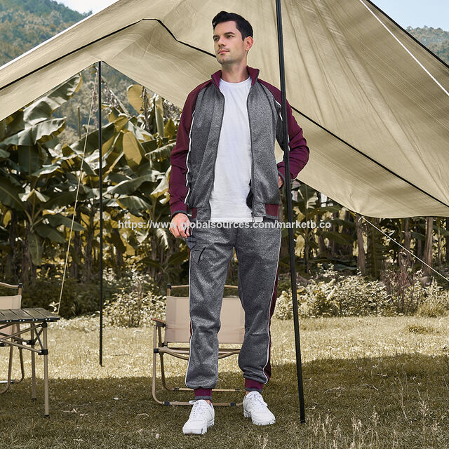 Conjunto Deportivo para Hombre Marca Sporting, Chándal Casual de Otoño, Chaquetas Deportivas con Capucha y Pantalones, Conjunto de Moda con Cremallera y Color en Contraste