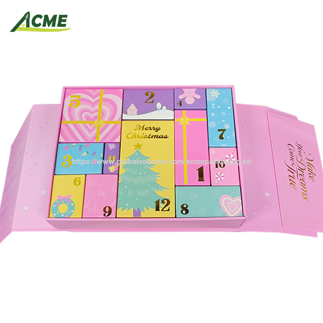 Leere Sonderanfertigungs-Kartons für Kosmetikverpackungen, hohe Qualität, schönes Design, rosa Kosmetikbox