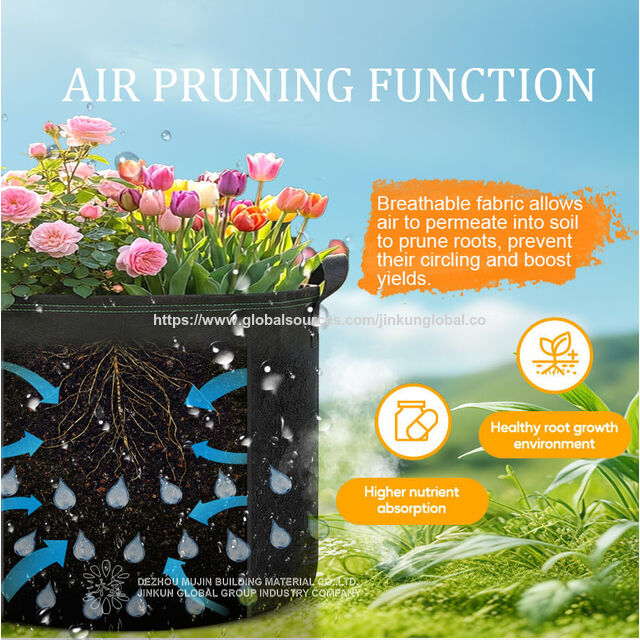 Wholesale Non-woven Grow Bags with Handles - Cost-Effective for Home Gardening & Agriculture