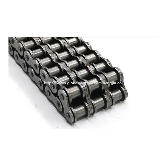 Rodillo transportador industrial de tres filas, cadena de transmisión 16A-3, cadena transportadora. En stock. Todo tipo de cadenas de rodillos transportadores de transmisión.