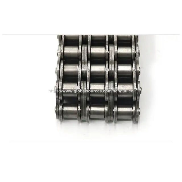 Rodillo transportador industrial de tres filas, cadena de transmisión 16A-3, cadena transportadora. En stock. Todo tipo de cadenas de rodillos transportadores de transmisión.