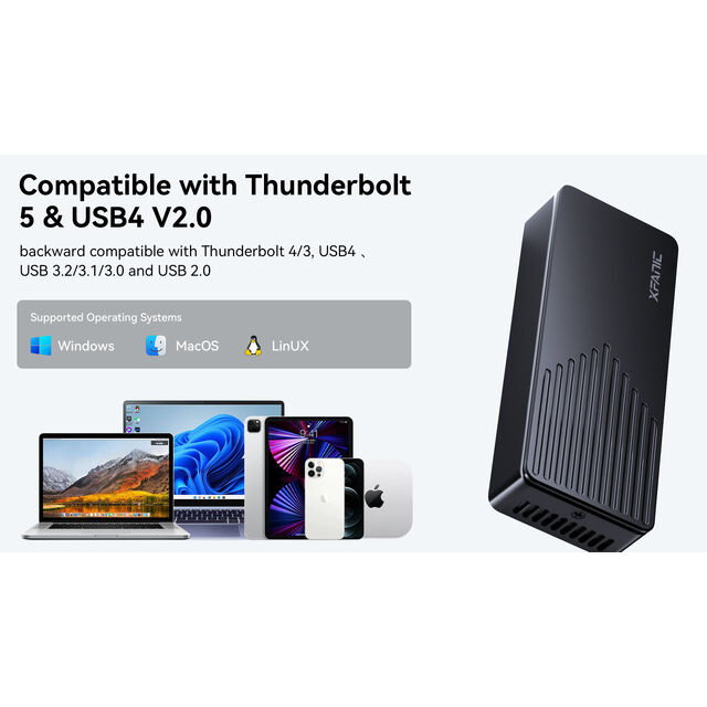 Gabinete SSD Thunderbolt 5 - Protocolo Duplo