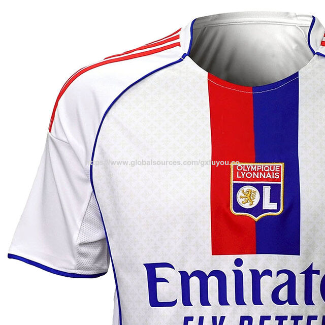 Maillot de football domicile Olympique Lyonnais 25-26 pour les supporters, haute qualité thaïlandaise, blanc. OEM ODM