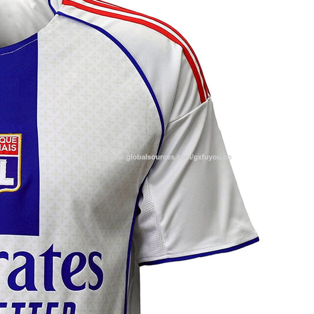Maillot de football domicile Olympique Lyonnais 25-26 pour les supporters, haute qualité thaïlandaise, blanc. OEM ODM