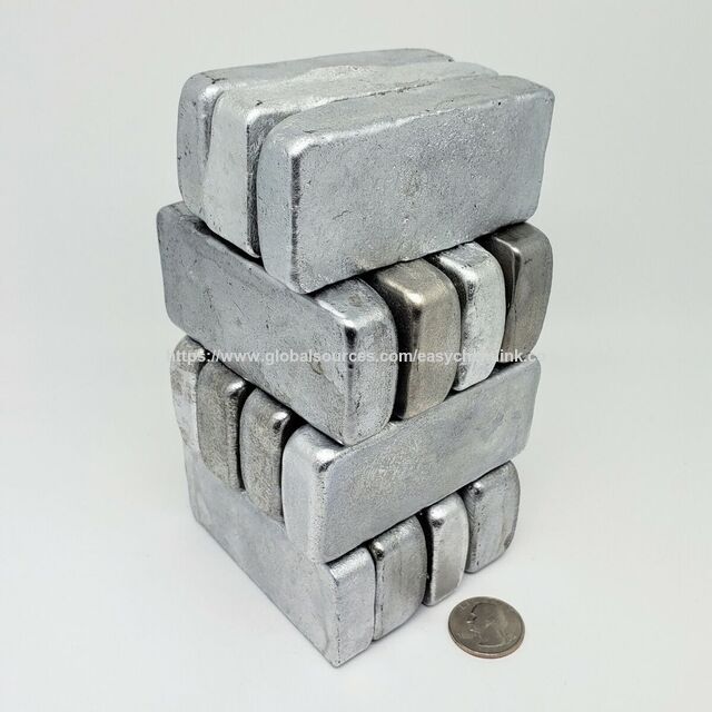 Heißer Verkauf Recycelte Primär Aluminium Barren A7 A8 Reinheit 99,99% Aluminium Barren Preis