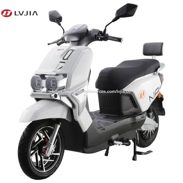 JIN DA N8 Elektromotorrad: Elektrisches Moped mit LED-Beleuchtung & CE-Konformität, Weiß