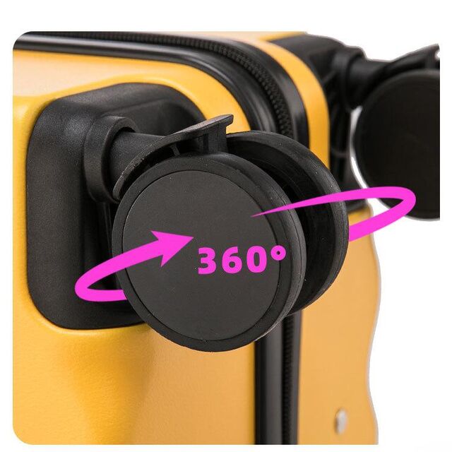 Bagagem de mão de 18 polegadas em forma de biscoito, ABS+PC, formato especial