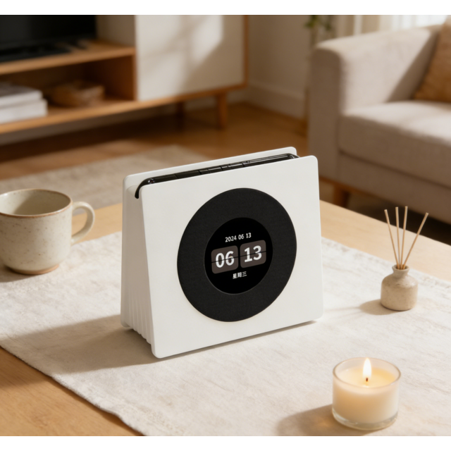 Speaker Bluetooth rumah bergaya retro: portabel, dilengkapi white noise, bantuan tidur, dan dirancang dengan suara lembut yang ramah pengguna.
