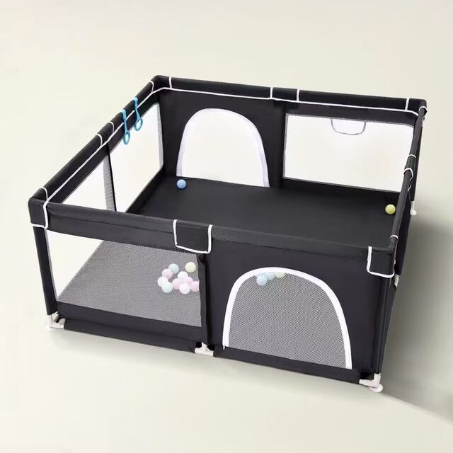 Verstellbarer Baby Laufstallzaun - Spielbereich aus weichem Oxford-Gewebe & Stahlrahmen für den Heimgebrauch (Großhandel)