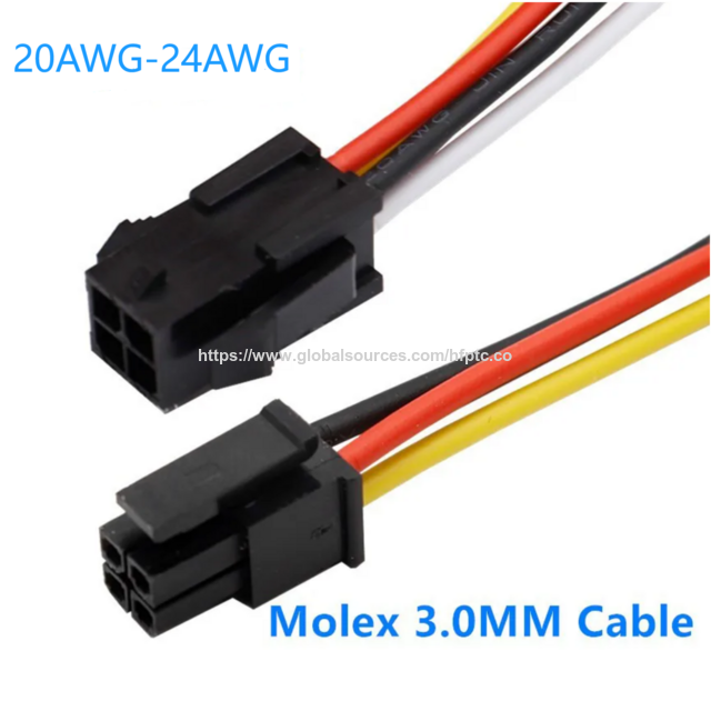 Connecteurs Micro-Fit 3.0mm 4.2mm Pas 20AWG-24AWG 5557 5559 Mâle Femelle, Câble Personnalisé, Faisceau de Câbles