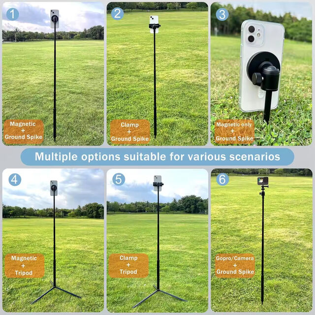 Magnetische Handyhalterung zum Fabrikpreis für Golfplatz, magnetische, einziehbare Selfie-Halterung
