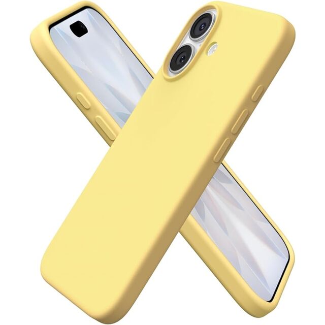 Coque Ultra-Fine en Silicone Liquide pour iPhone 17 (6.3") - Protection Intégrale 3 Couches, Housse en Caoutchouc Gel Souple, Vert Matcha