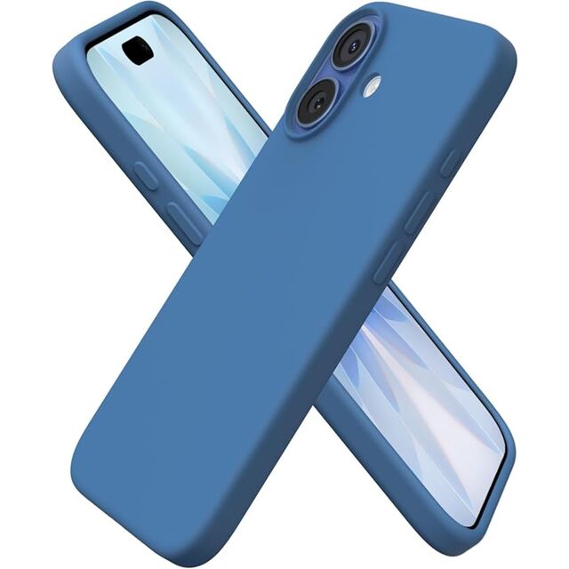 Coque Ultra-Fine en Silicone Liquide pour iPhone 17 (6.3") - Protection Intégrale 3 Couches, Housse en Caoutchouc Gel Souple, Vert Matcha