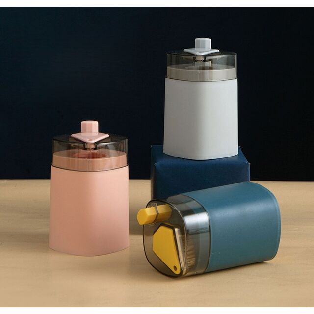 Kreativer Zahnstocher-Halter im Großhandel, automatischer Pop-up-Zahnstocher-Spender, tragbares Zahnstocher-Glas zum Drücken für das Wohnzimmer zu Hause