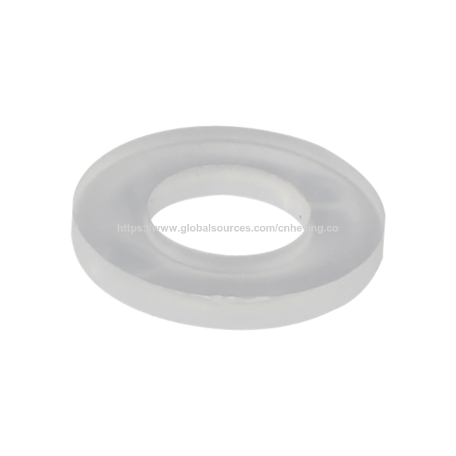 Arandela de Plástico 16*8*T2 PP Color Natural Fabricación Bajo Precio blanco negro Arandela Plana de Plástico Separador de Nylon Arandelas Redondas Junta Plana