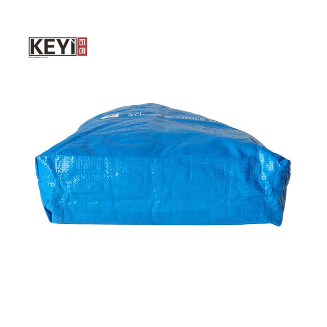 Bolsas de compra tejidas reutilizables, comestibles personalizados al por mayor, bolsos de reciclaje laminados, bolsas reciclables