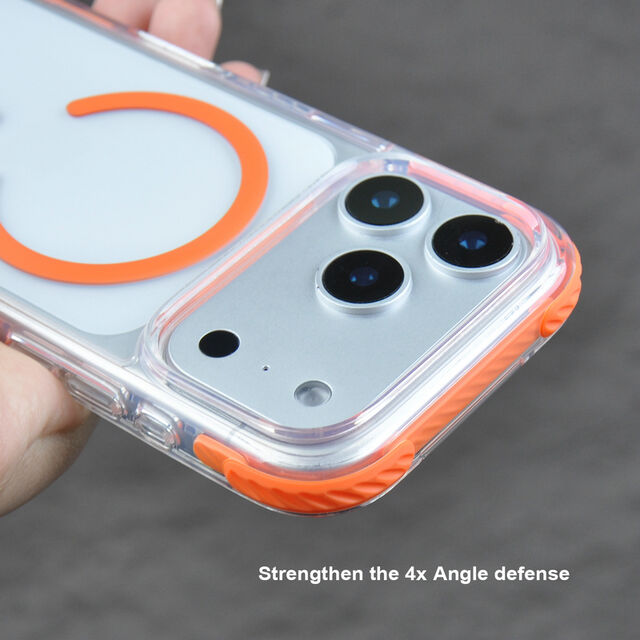 Carcasa Magnética Antiamarilleo, Robusta, Antigolpes y Transparente para Teléfono 17 Pro Max, PC, TPU, TPE, ¡Oferta Especial 2026!