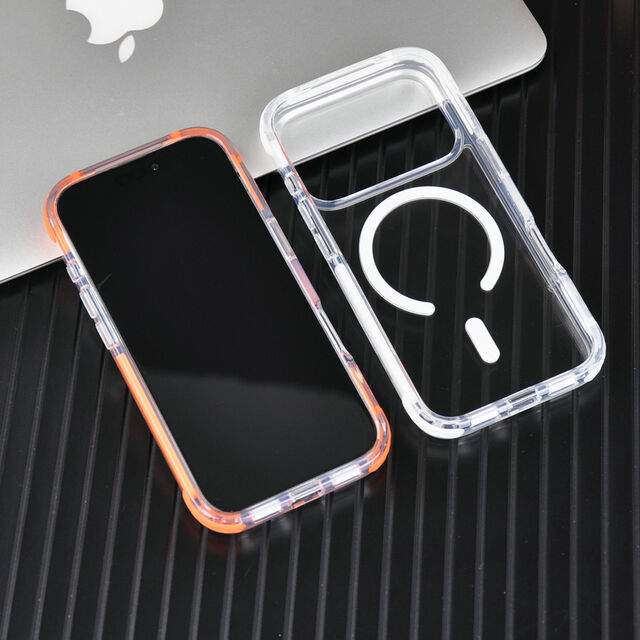 Carcasa Magnética Antiamarilleo, Robusta, Antigolpes y Transparente para Teléfono 17 Pro Max, PC, TPU, TPE, ¡Oferta Especial 2026!