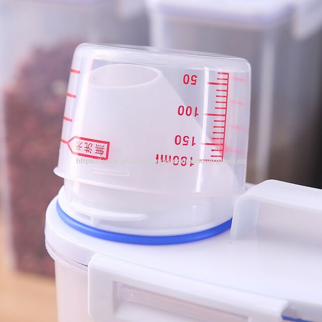 Armazenamento e Recipientes Multifuncionais para Alimentos - Recipientes Herméticos para Alimentos Secos para Cozinha, Organização Transparente de Despensa