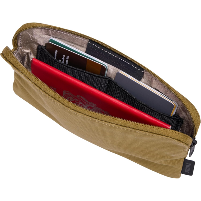 Organizer Perjalanan - Pouch 2-in-1 Termasuk Dompet Perjalanan dan Tas Elektronik - Pouch Resleting Pemblokir RFID - Kantong Internal