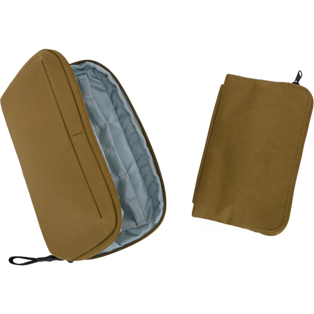 Organizer Perjalanan - Pouch 2-in-1 Termasuk Dompet Perjalanan dan Tas Elektronik - Pouch Resleting Pemblokir RFID - Kantong Internal