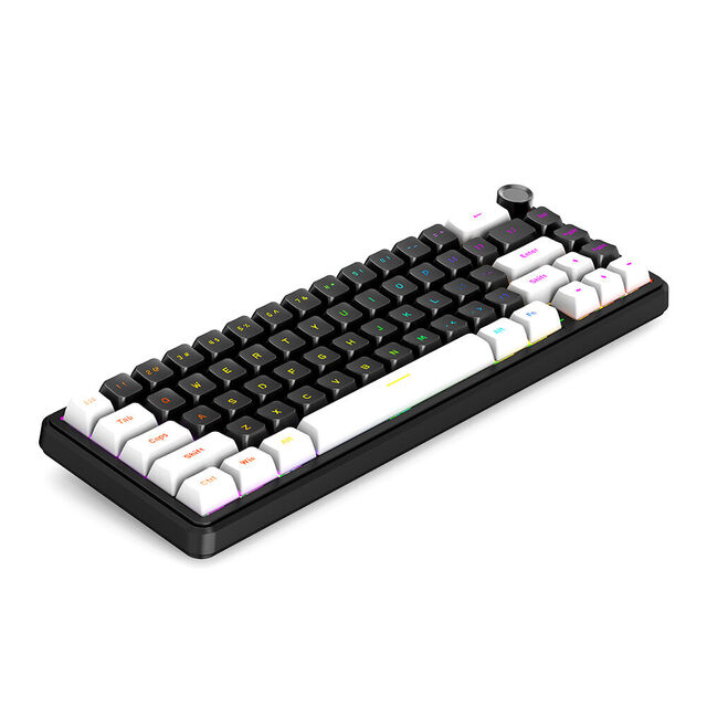 Clavier Mécanique Premium 66 Touches Gasket Mount, Nouvelle Arrivée Bosun, 5 Couches Entièrement Remplies de Silicone/Éponge/PET/Coton Poron
