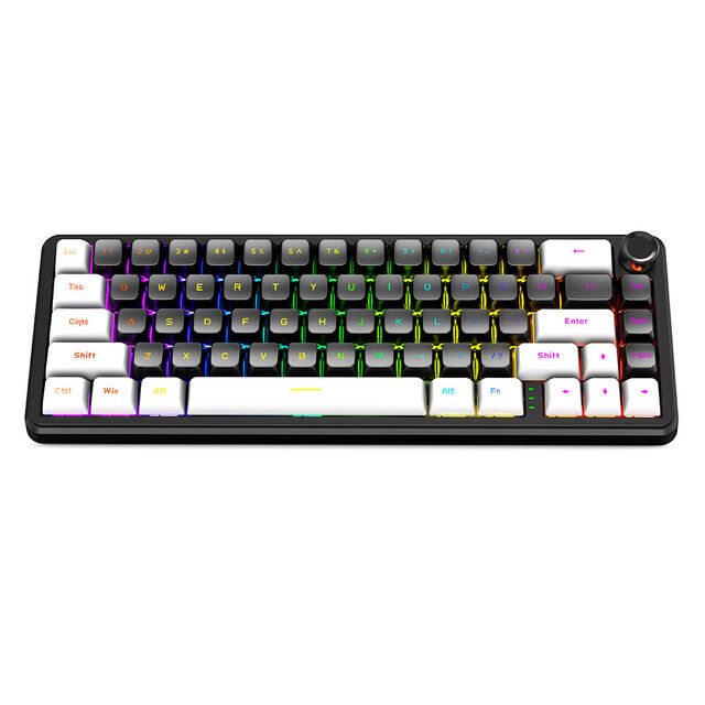 Clavier Mécanique Premium 66 Touches Gasket Mount, Nouvelle Arrivée Bosun, 5 Couches Entièrement Remplies de Silicone/Éponge/PET/Coton Poron