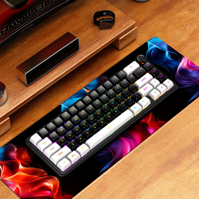 Clavier Mécanique Premium 66 Touches Gasket Mount, Nouvelle Arrivée Bosun, 5 Couches Entièrement Remplies de Silicone/Éponge/PET/Coton Poron