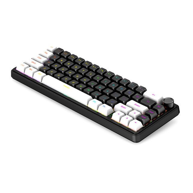Clavier Mécanique Premium 66 Touches Gasket Mount, Nouvelle Arrivée Bosun, 5 Couches Entièrement Remplies de Silicone/Éponge/PET/Coton Poron