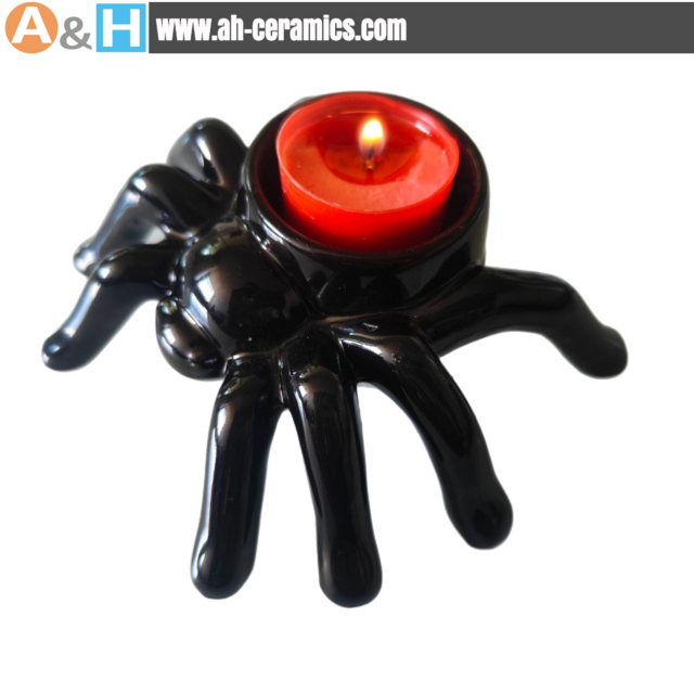 Halloween Spinnen-Kerzenhalter - Halloween-Dekorationsset Spinne, Gruselige Atmosphäre Requisiten, Geschenk