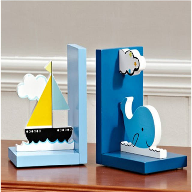 Soporte de libros de madera al por mayor - Tope de libros decorativo de madera para estanterías