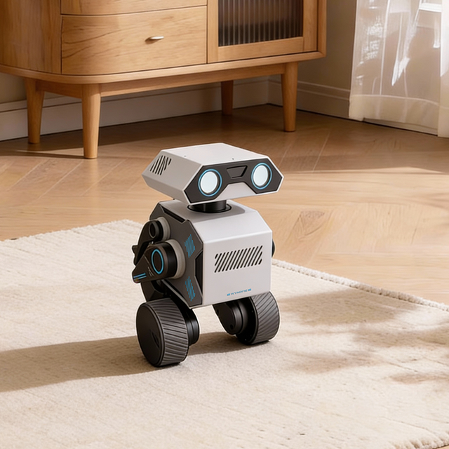 Nuevo Lanzamiento WYNDME Robot Acompañante IA para el Hogar / Robot de Juguete Inteligente / Mejora las Habilidades de Comunicación / Blanco