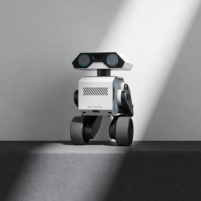 Nuevo Lanzamiento WYNDME Robot Acompañante IA para el Hogar / Robot de Juguete Inteligente / Mejora las Habilidades de Comunicación / Blanco