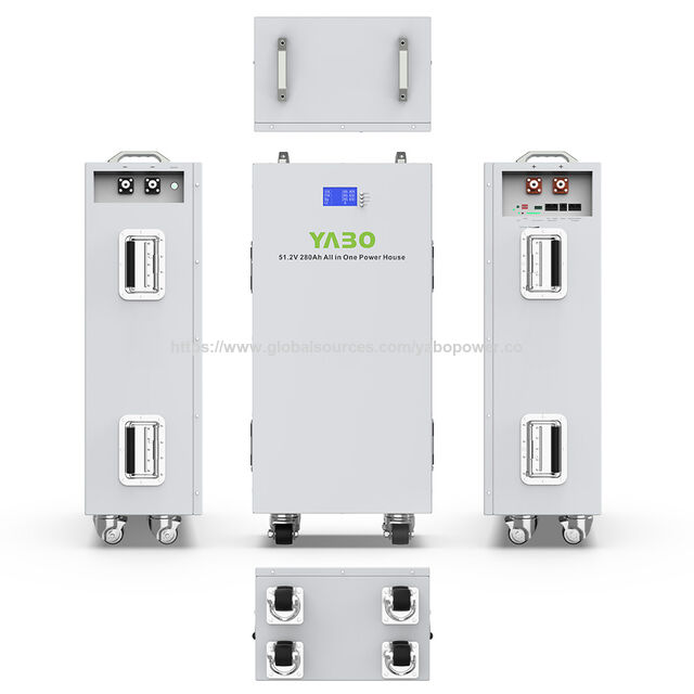 YABO 280Ah 51.2V Centrale Électrique Tout-en-Un Haute Performance 48V LiFePO4 Stockage Solaire pour Secours Domestique & Hors Réseau
