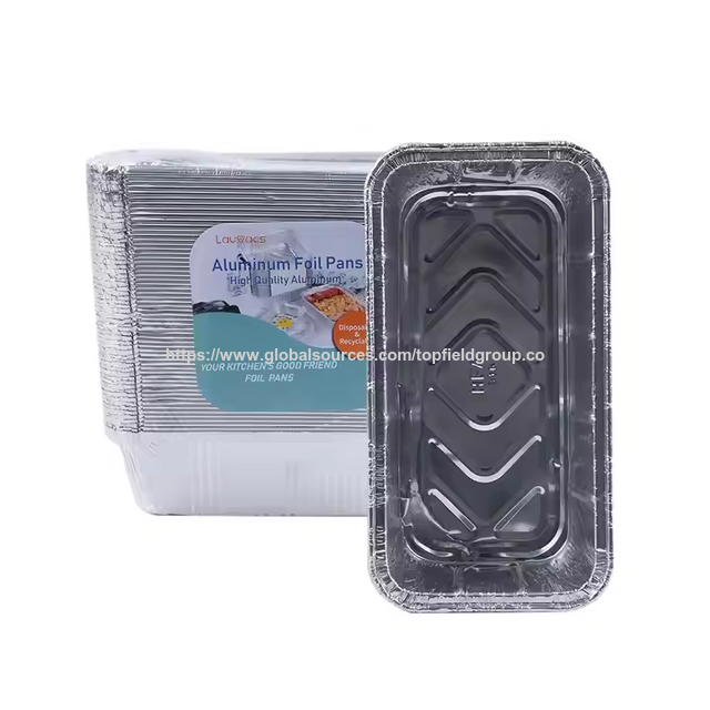 Contenedores de Papel de Aluminio Desechables OEM Personalizados, Bandejas de Aluminio para Llevar Comida, Envases de Aluminio para Empaquetado de Alimentos, Bandejas para Cocinar, Hornear y Catering