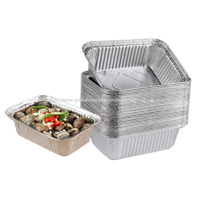 Contenedores de Papel de Aluminio Desechables OEM Personalizados, Bandejas de Aluminio para Llevar Comida, Envases de Aluminio para Empaquetado de Alimentos, Bandejas para Cocinar, Hornear y Catering