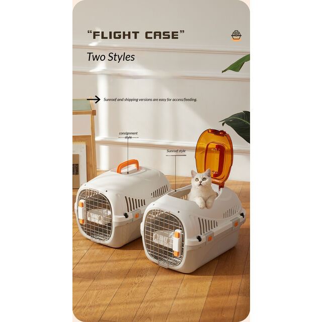 Cage de transport pour animaux de compagnie type flight case