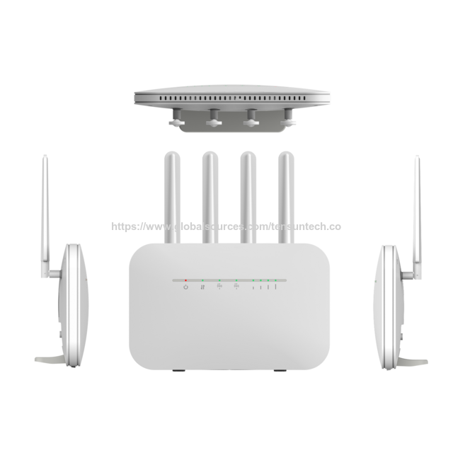 Routeur CPE 4G Multi-Antennes avec WiFi 1200 Mbps et Bandes B42/B43, Routeur CPE LTE 4G Haute Vitesse Cat12 avec WiFi 11AC