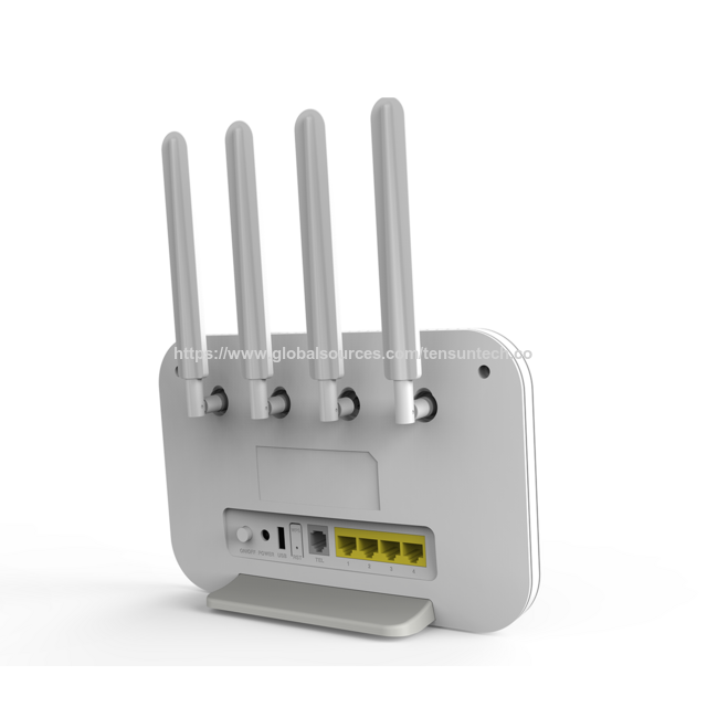 Routeur CPE 4G Multi-Antennes avec WiFi 1200 Mbps et Bandes B42/B43, Routeur CPE LTE 4G Haute Vitesse Cat12 avec WiFi 11AC