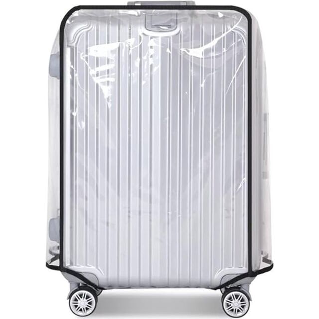 Funda de Equipaje Impermeable de PVC Transparente - Ajuste Universal para Maletas de 20-30 Pulgadas, Protector Duradero para Equipaje con Ruedas