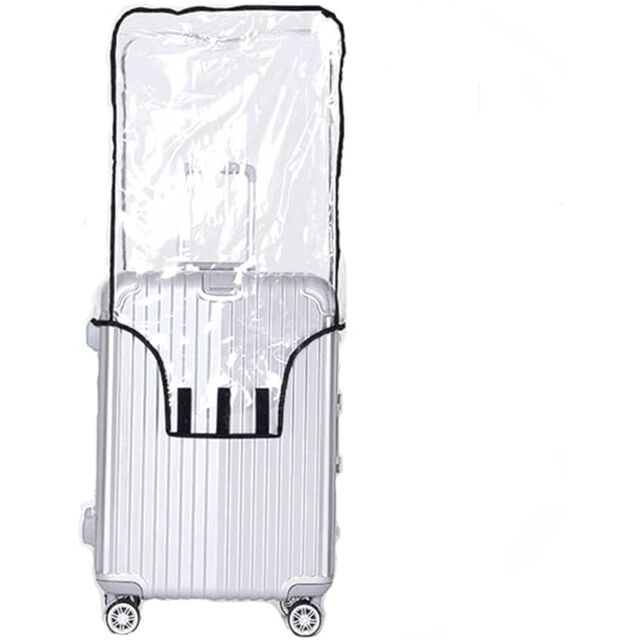Funda de Equipaje Impermeable de PVC Transparente - Ajuste Universal para Maletas de 20-30 Pulgadas, Protector Duradero para Equipaje con Ruedas