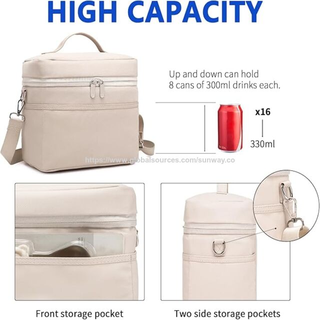 Sac à Déjeuner Isotherme avec Glacière Souple Légère et Imperméable, Boîte à Déjeuner Réutilisable pour Adultes pour le Travail et l'Utilisation Quotidienne