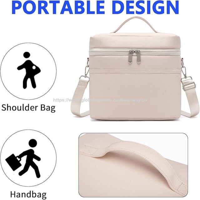 Sac à Déjeuner Isotherme avec Glacière Souple Légère et Imperméable, Boîte à Déjeuner Réutilisable pour Adultes pour le Travail et l'Utilisation Quotidienne