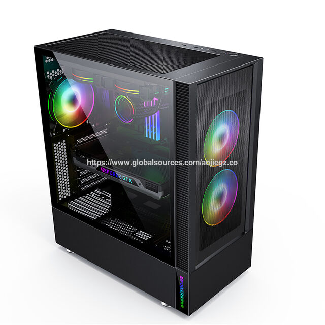 SAMA 3710 علبة كمبيوتر رائجة البيع بالجملة OEM خزانة ألعاب الكمبيوتر مع زجاج مقسّى Mid Tower