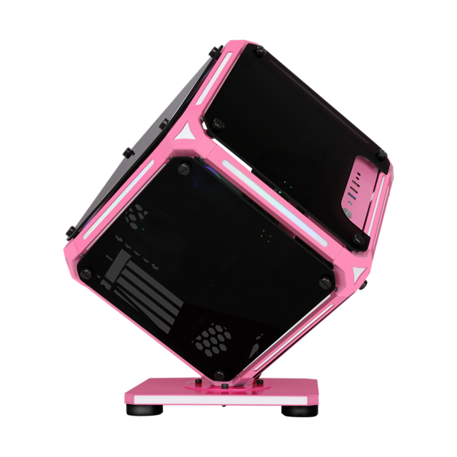 SAMA هيكل MATX جذاب، هيكل سريع للشركات الناشئة، هيكل كمبيوتر مكتبي بشريط إضاءة LED للألعاب