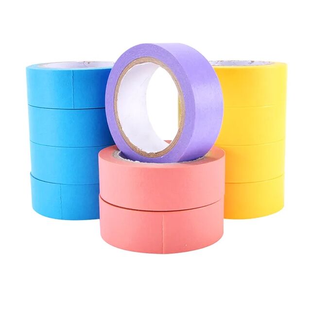 Fita de mascaramento colorida de alta visibilidade de 2.0 mil para pintura automotiva e codificação industrial